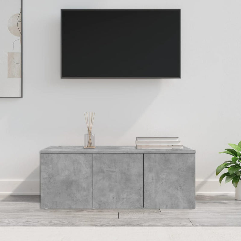 Tv-meubel 80x34x30 cm spaanplaat betongrijs MeubelReus