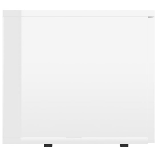 Tv-meubel 80x34x30 cm spaanplaat hoogglans wit MeubelReus