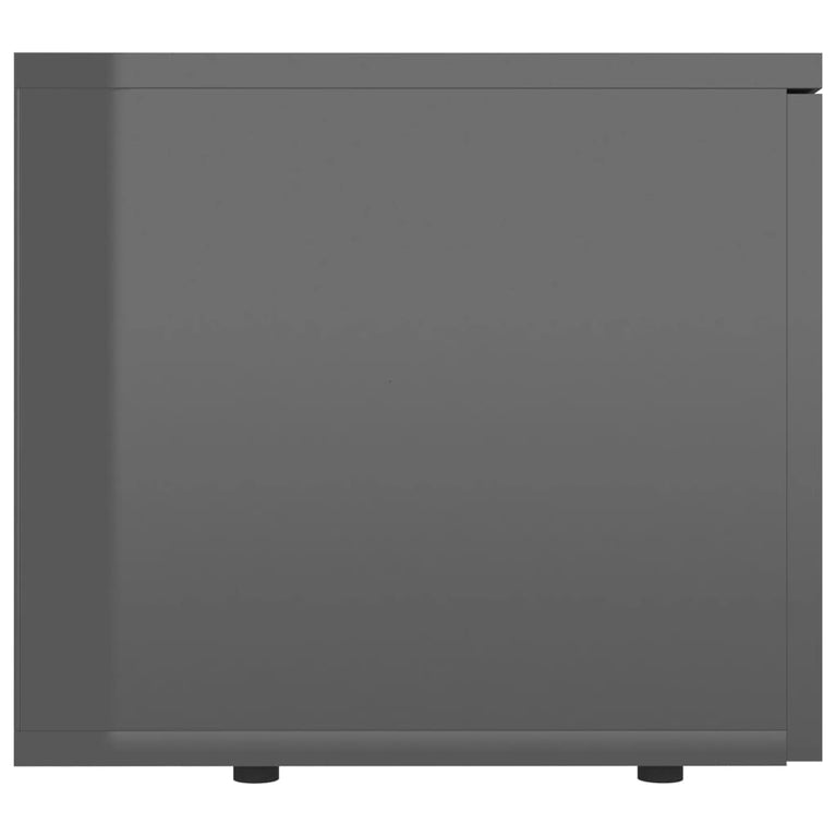 Tv-meubel 80x34x30 cm spaanplaat hoogglans grijs MeubelReus