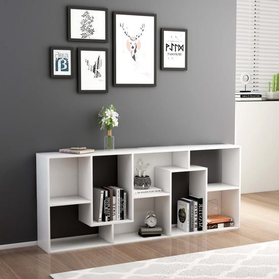 Boekenkast 67x24x161 cm bewerkt hout wit MeubelReus