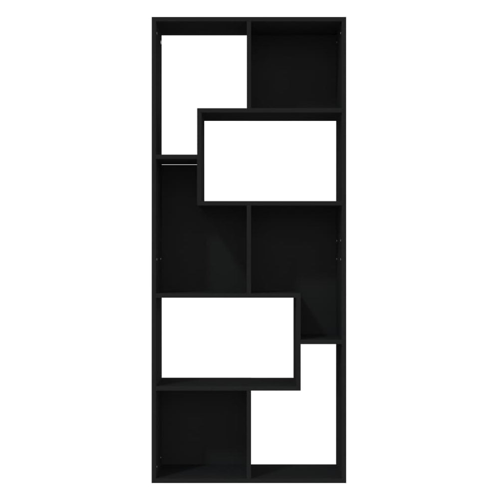 Boekenkast 67x24x161 cm spaanplaat zwart MeubelReus