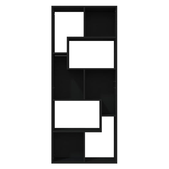 Boekenkast 67x24x161 cm spaanplaat zwart MeubelReus