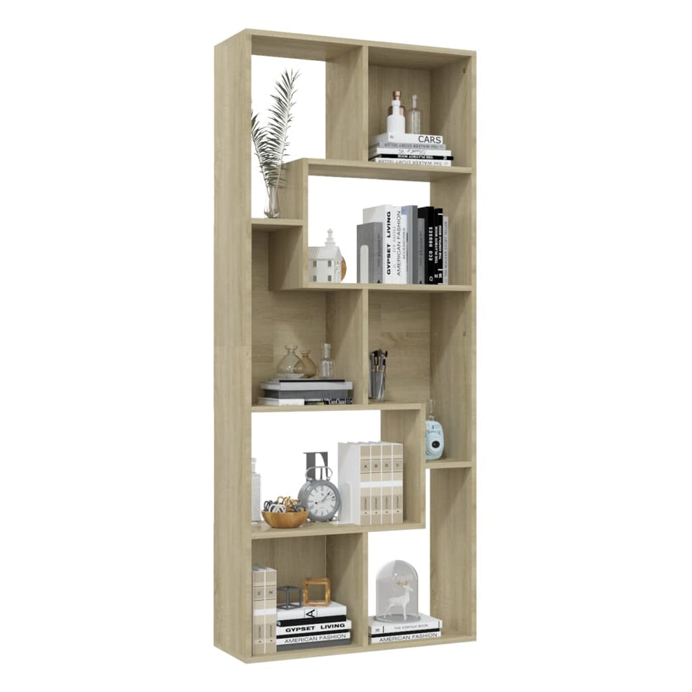 Boekenkast 67x24x161 cm spaanplaat sonoma eikenkleurig MeubelReus
