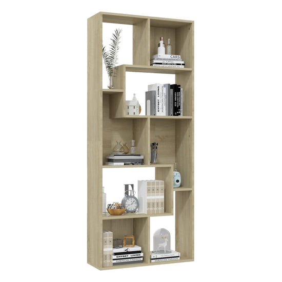 Boekenkast 67x24x161 cm spaanplaat sonoma eikenkleurig MeubelReus