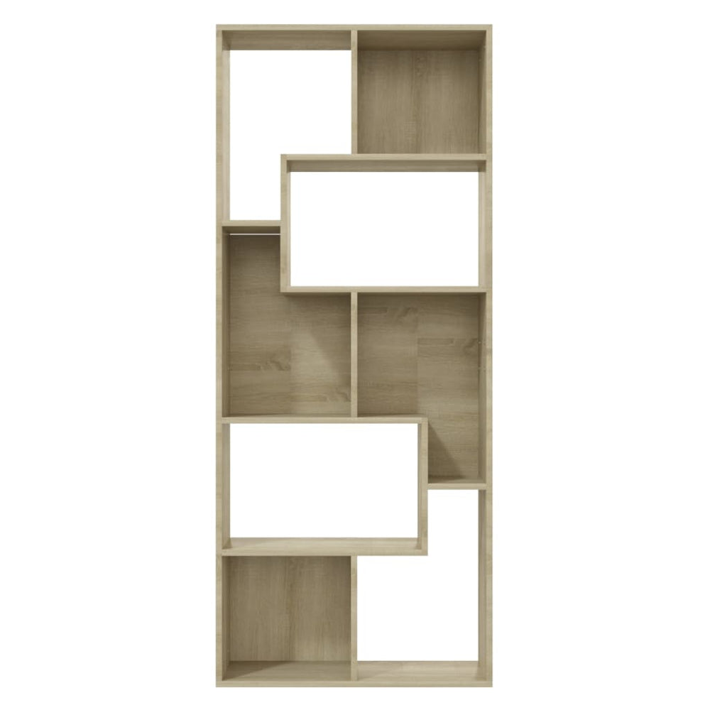 Boekenkast 67x24x161 cm spaanplaat sonoma eikenkleurig MeubelReus