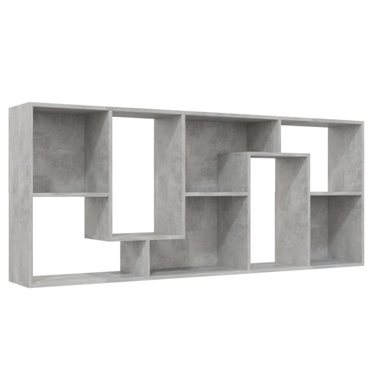 Boekenkast 67x24x161 cm spaanplaat betongrijs MeubelReus