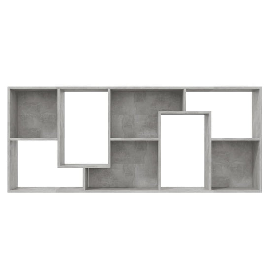 Boekenkast 67x24x161 cm spaanplaat betongrijs MeubelReus
