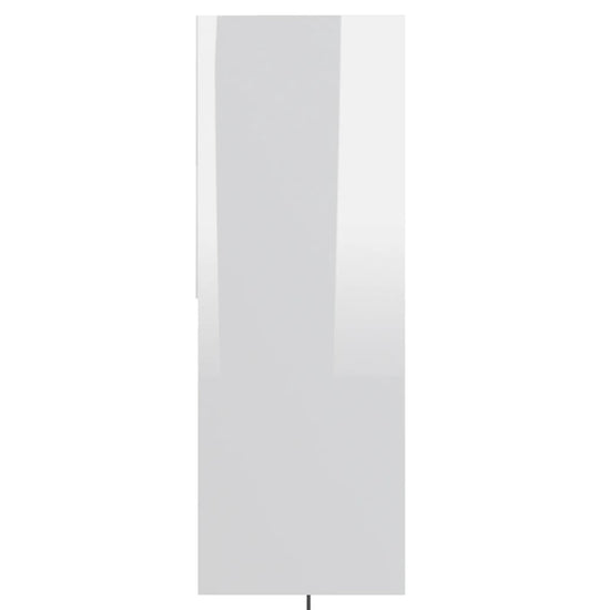 Boekenkast 67x24x161 cm spaanplaat hoogglans wit MeubelReus