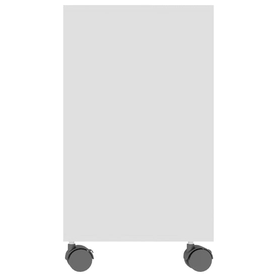 Bijzettafel 70x35x55 cm bewerkt hout wit MeubelReus