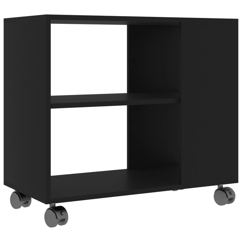 Bijzettafel 70x35x55 cm bewerkt hout zwart