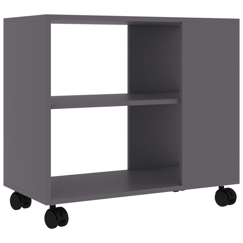 Bijzettafel 70x35x55 cm bewerkt hout grijs MeubelReus