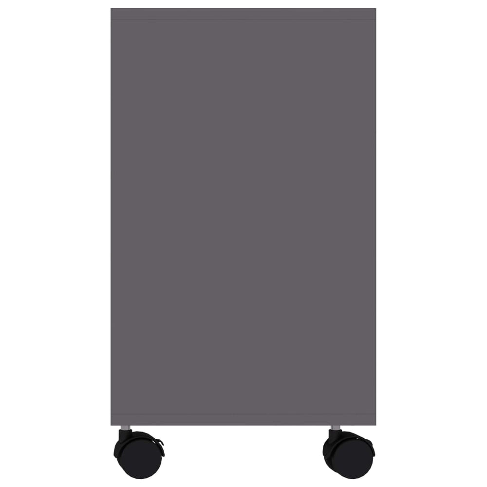 Bijzettafel 70x35x55 cm bewerkt hout grijs MeubelReus
