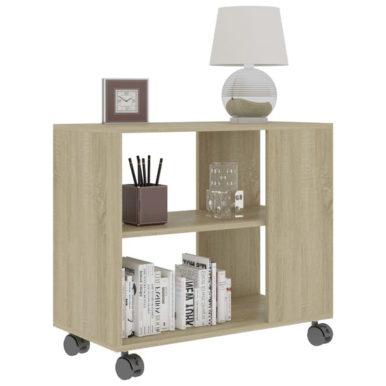 Bijzettafel 70x35x55 cm bewerkt hout sonoma eikenkleurig MeubelReus