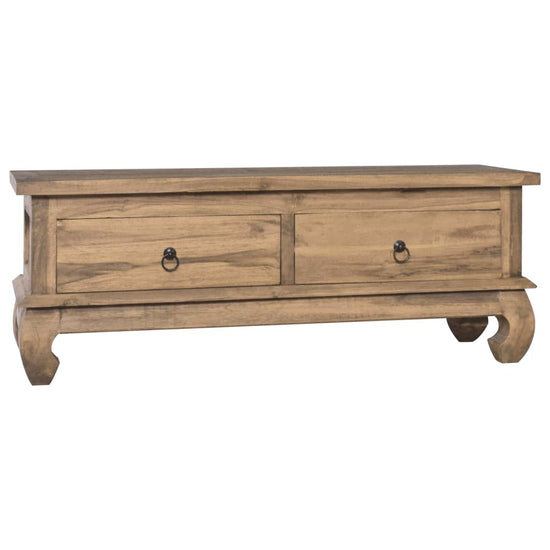 Tv-meubel 110x35x40 cm massief teakhout MeubelReus