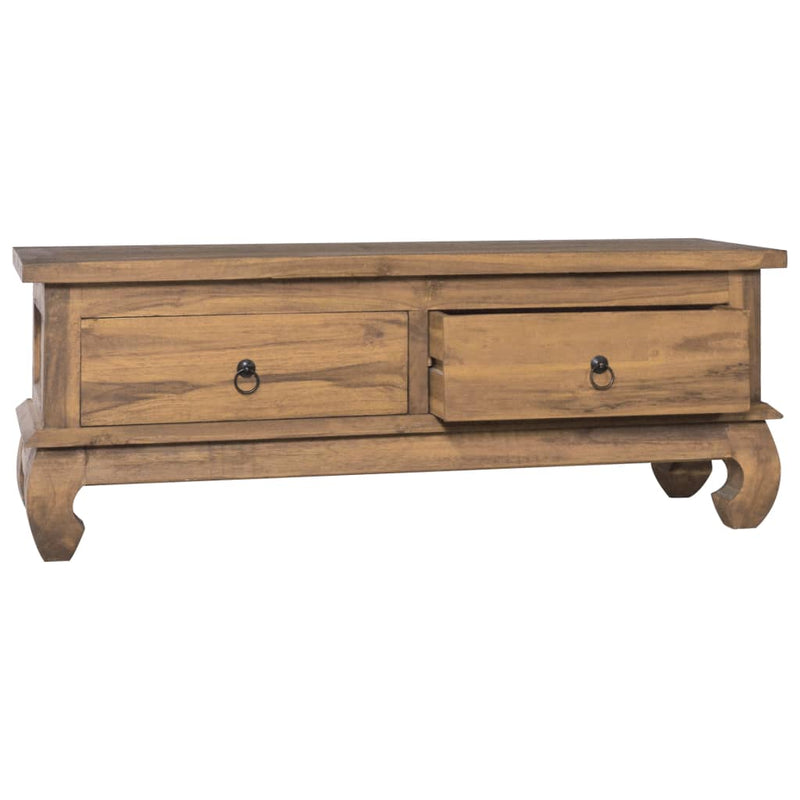 Tv-meubel 110x35x40 cm massief teakhout MeubelReus
