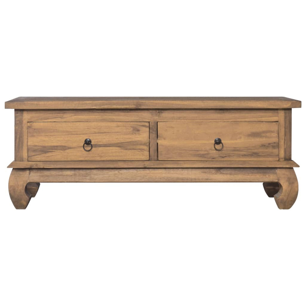 Tv-meubel 110x35x40 cm massief teakhout MeubelReus