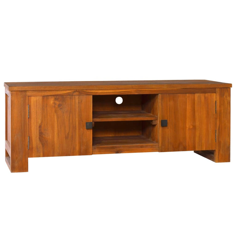 Tv-meubel 110x30x40 cm massief teakhout MeubelReus