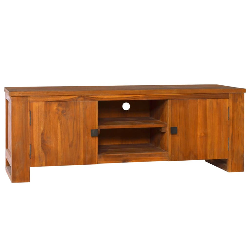Tv-meubel 110x30x40 cm massief teakhout MeubelReus