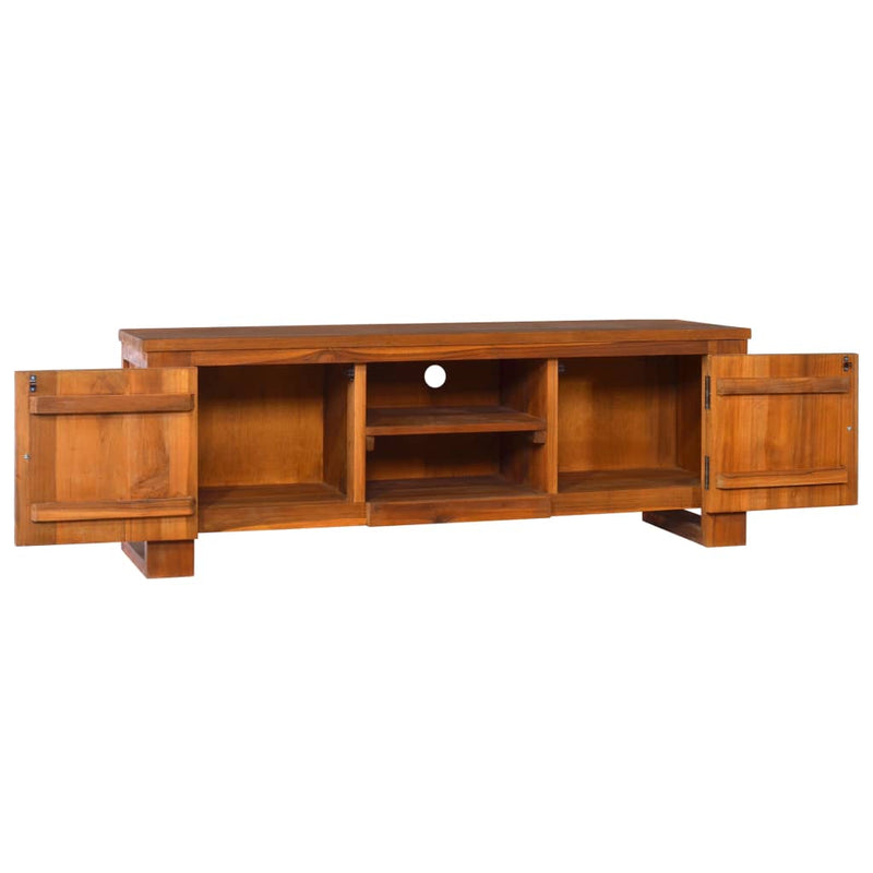 Tv-meubel 110x30x40 cm massief teakhout MeubelReus