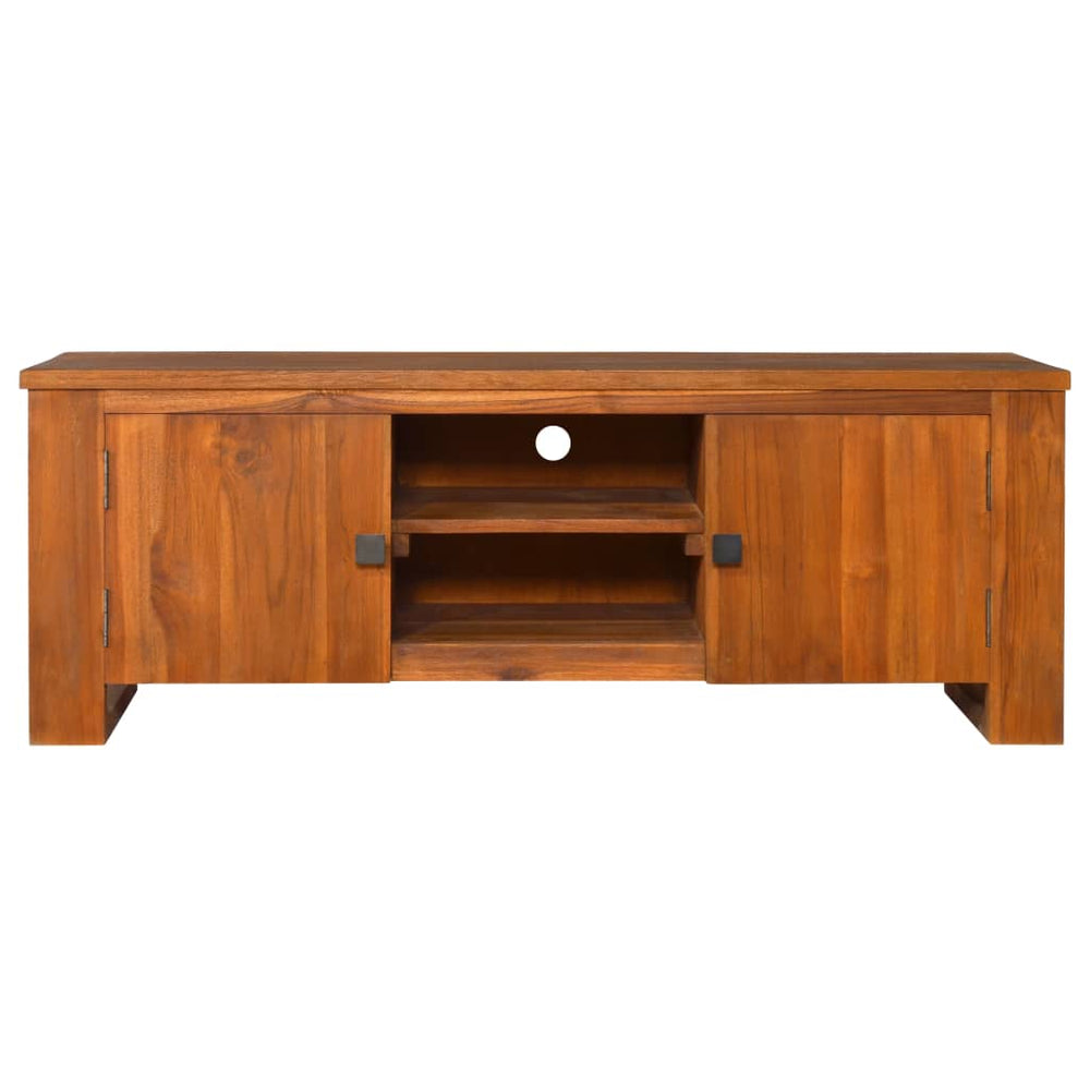 Tv-meubel 110x30x40 cm massief teakhout MeubelReus