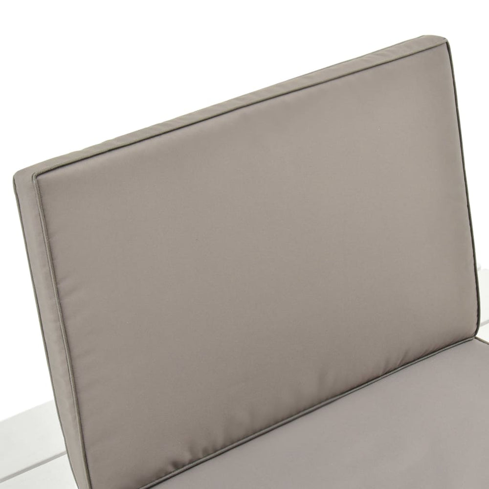 Loungestoelen 2 st met kussens kunststof wit MeubelReus