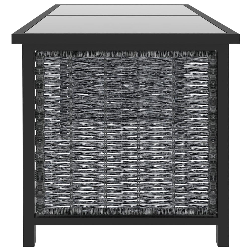 9-delige Loungeset met kussens poly rattan antraciet MeubelReus