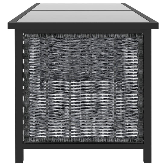 9-delige Loungeset met kussens poly rattan antraciet MeubelReus