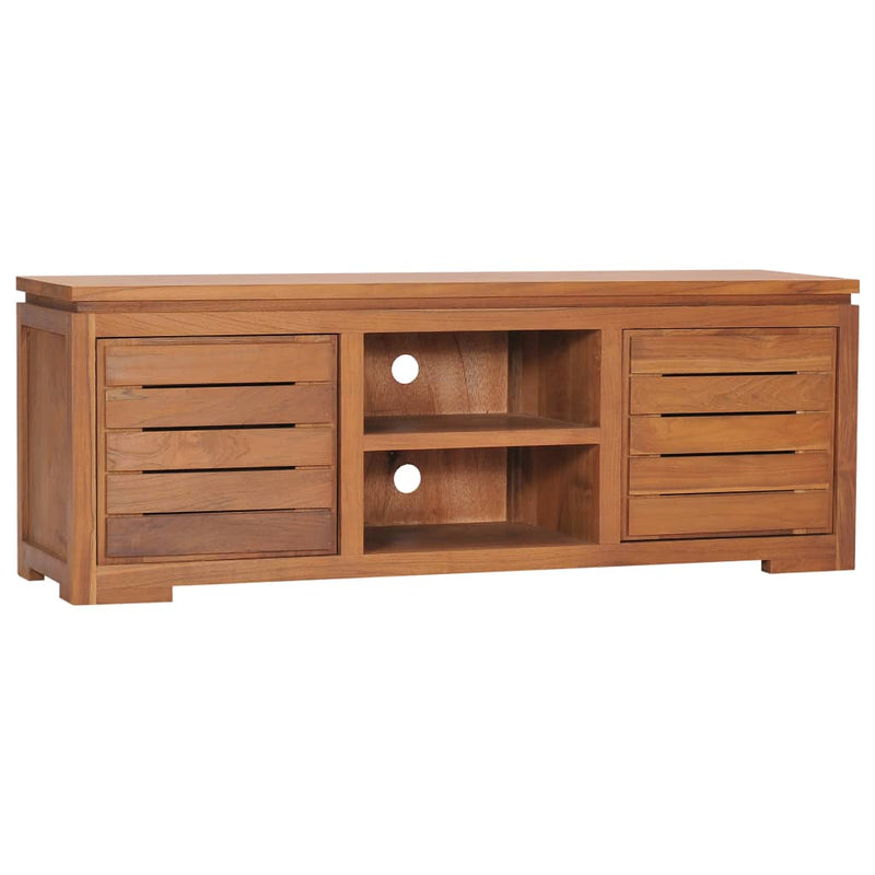 Tv-meubel 110x30x40 cm massief teakhout MeubelReus