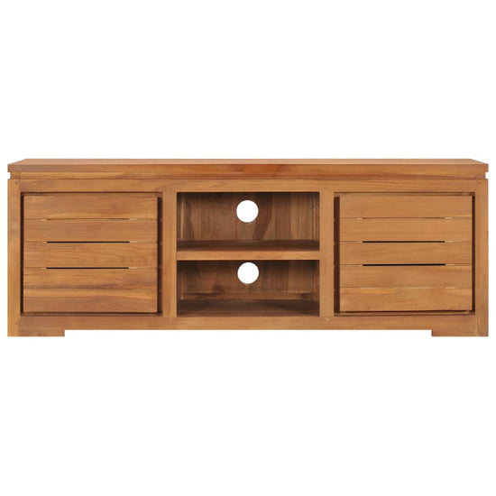 Tv-meubel 110x30x40 cm massief teakhout MeubelReus