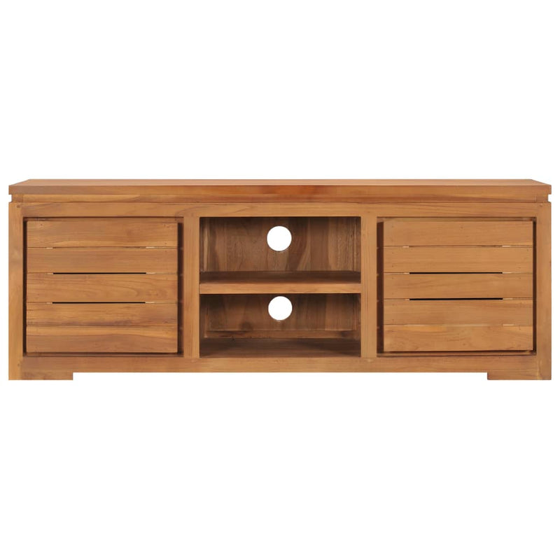 Tv-meubel 110x30x40 cm massief teakhout MeubelReus