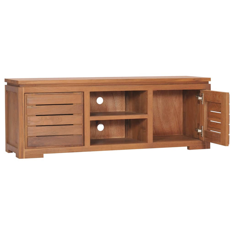 Tv-meubel 110x30x40 cm massief teakhout MeubelReus