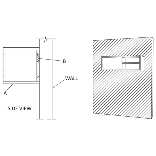 Tv-meubel wandmontage 90x30x30 cm massief teakhout MeubelReus