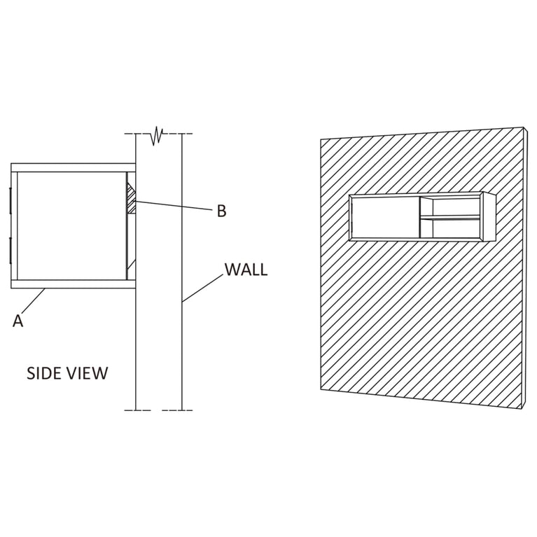 Tv-meubel wandmontage 90x30x30 cm massief teakhout MeubelReus