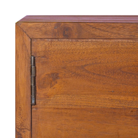 Tv-meubel wandmontage 135x30x30 cm massief teakhout MeubelReus