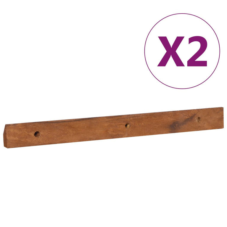 Tv-meubel wandmontage 135x30x30 cm massief teakhout MeubelReus