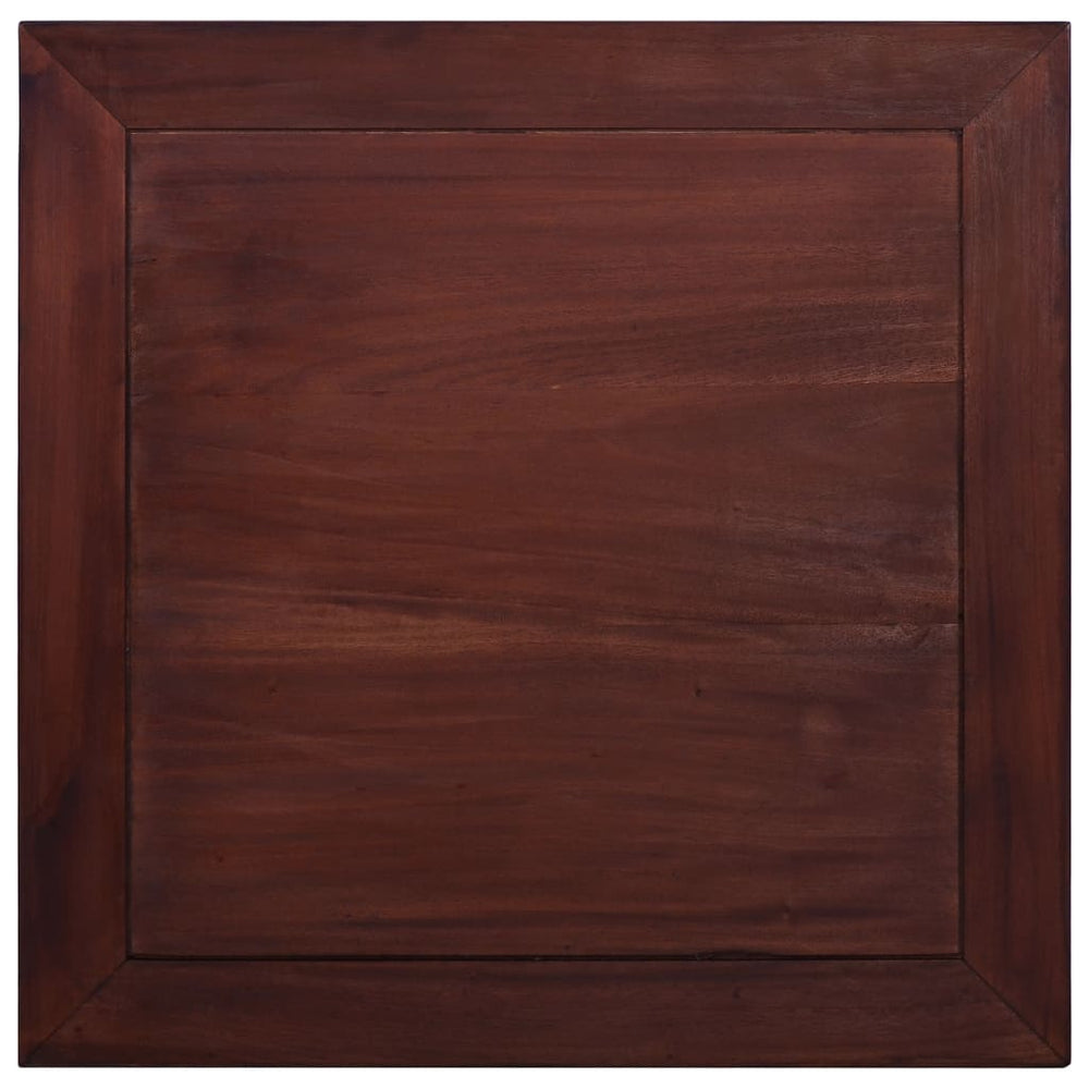 Salontafel 68x68x30 cm massief mahoniehout klassiek bruin MeubelReus