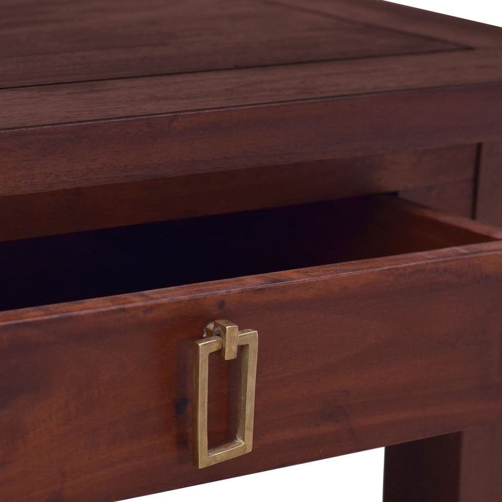 Salontafel 68x68x30 cm massief mahoniehout klassiek bruin MeubelReus