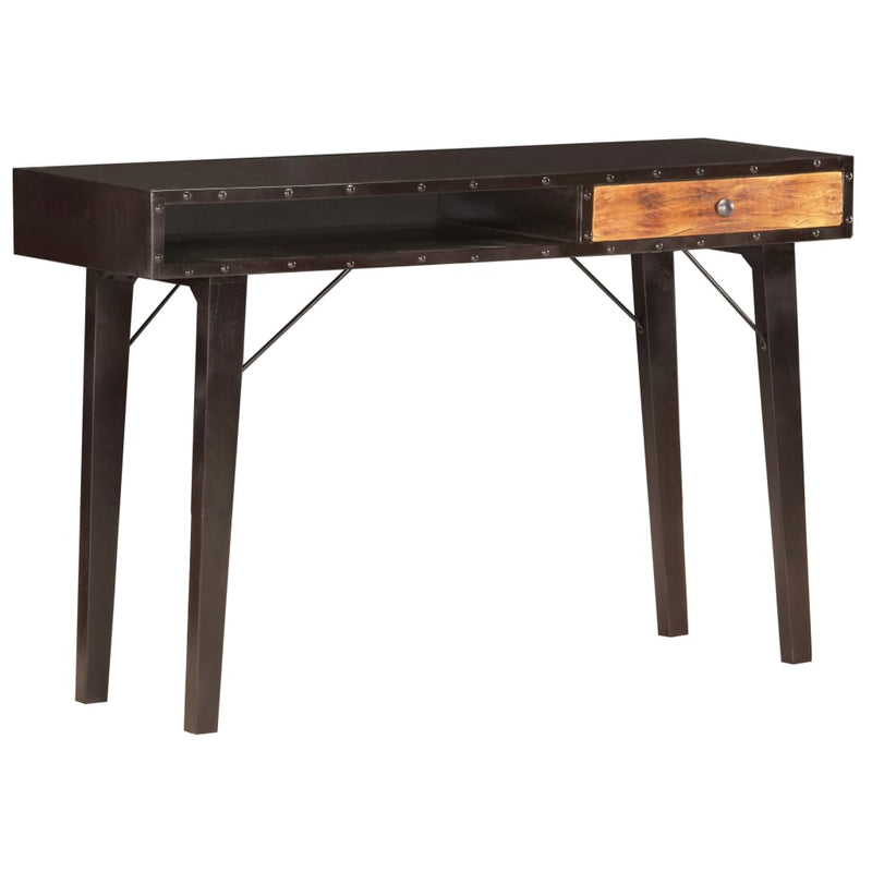 Wandtafel 118x35x76 cm massief gerecycled hout MeubelReus