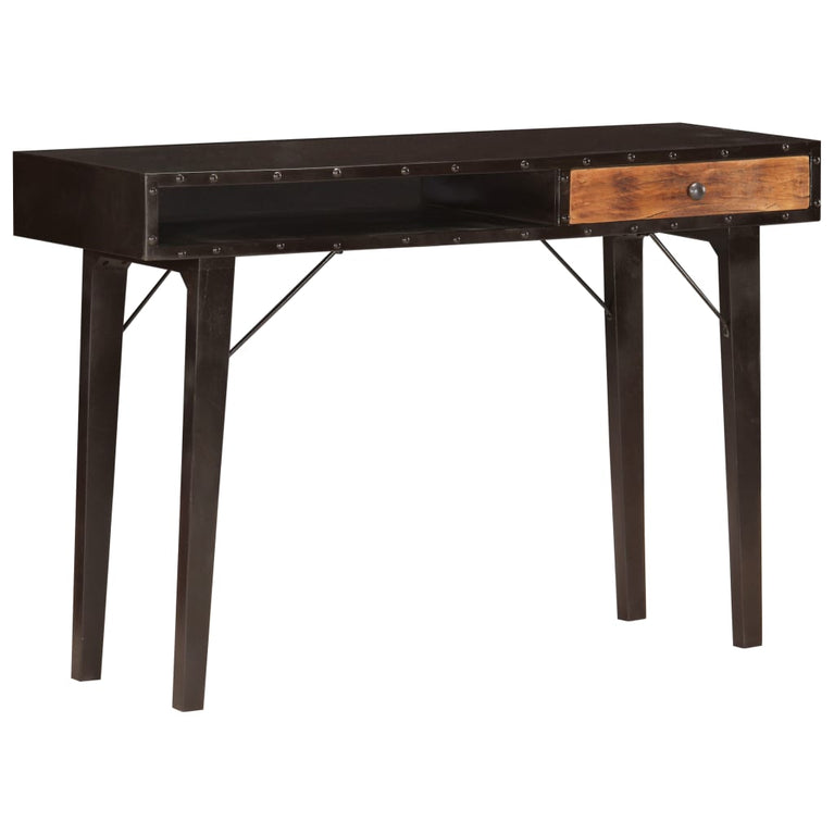 Wandtafel 118x35x76 cm massief gerecycled hout MeubelReus