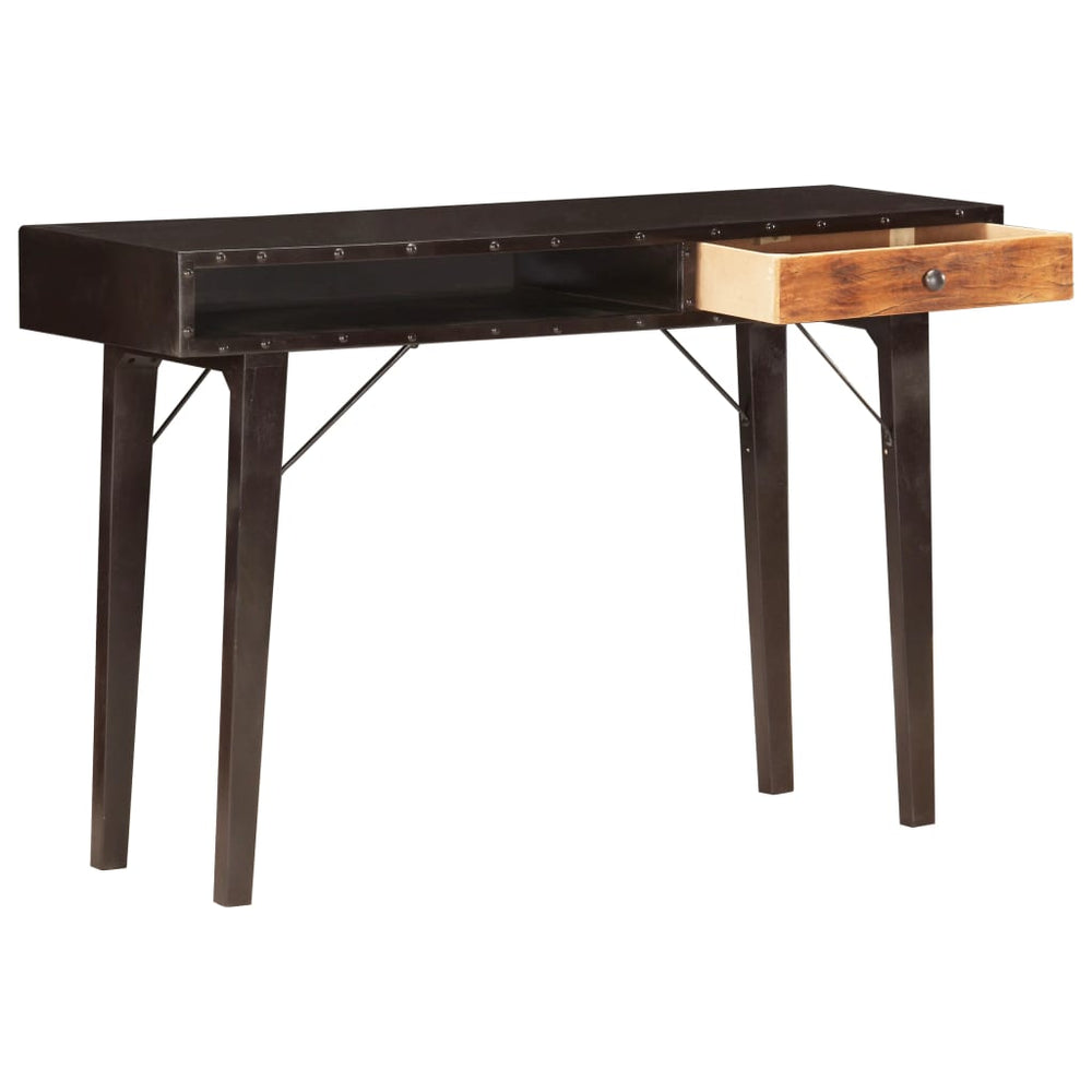 Wandtafel 118x35x76 cm massief gerecycled hout MeubelReus
