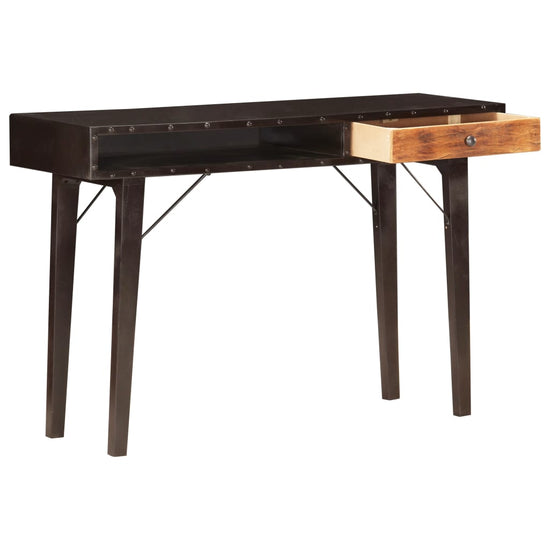 Wandtafel 118x35x76 cm massief gerecycled hout MeubelReus