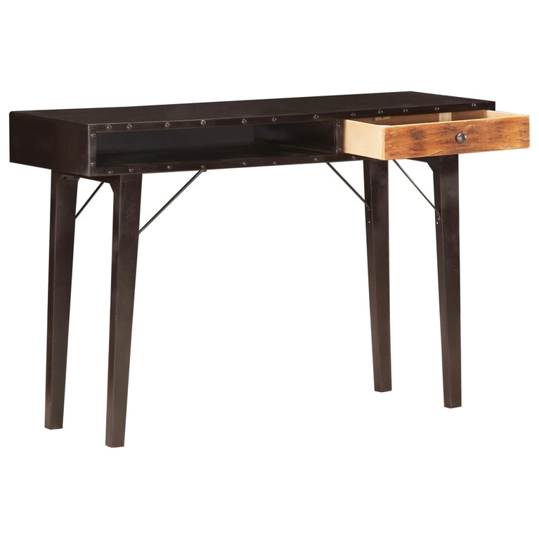 Wandtafel 118x35x76 cm massief gerecycled hout MeubelReus