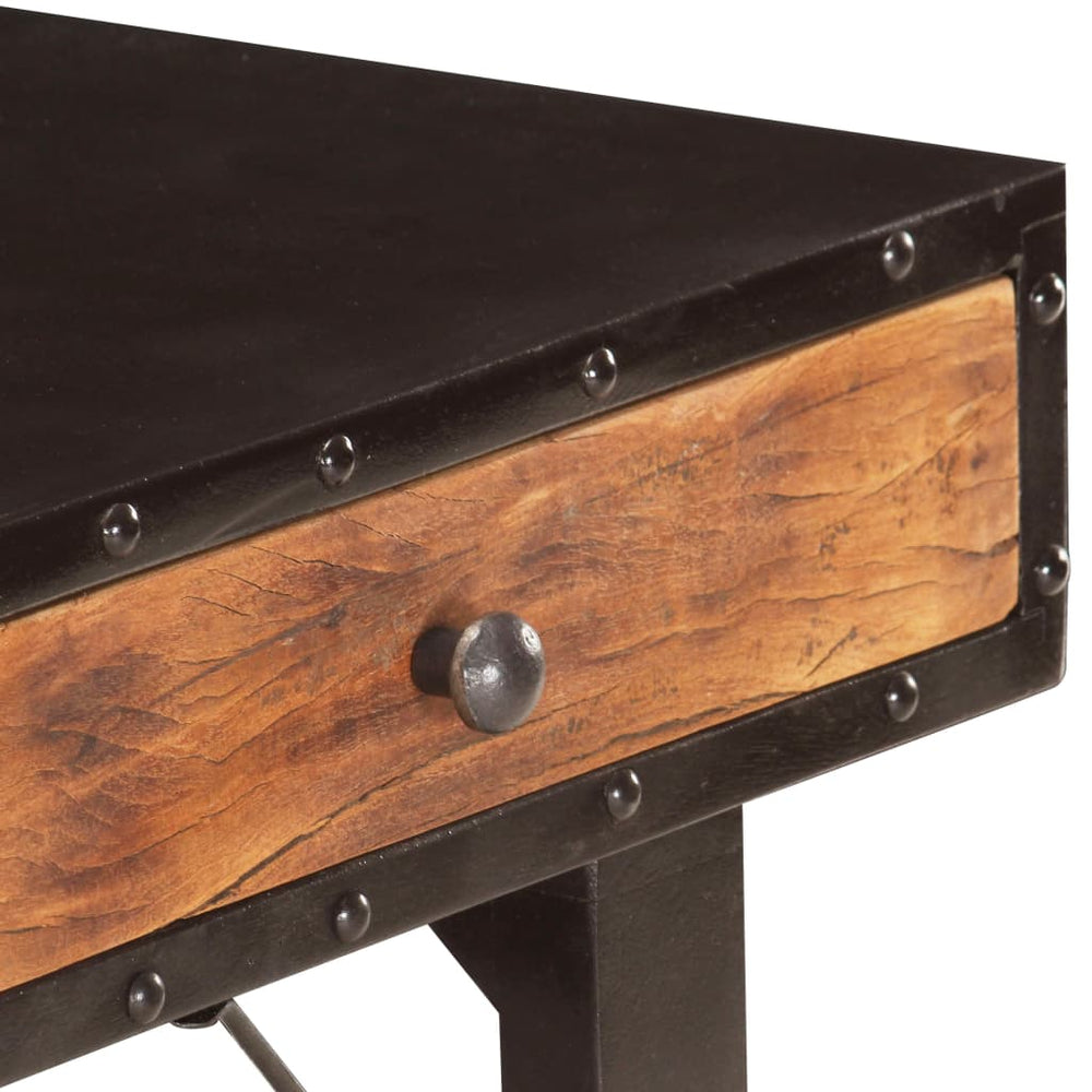Wandtafel 118x35x76 cm massief gerecycled hout MeubelReus