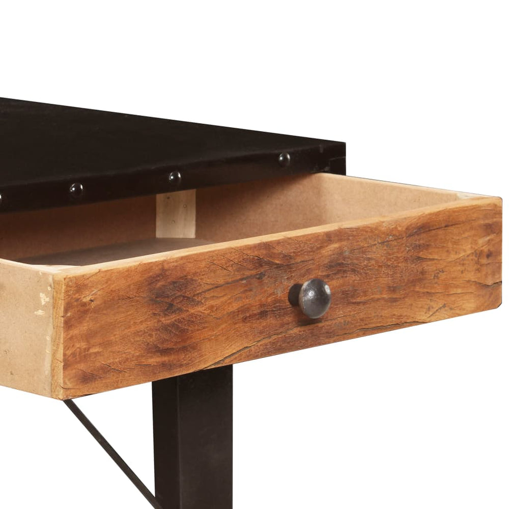 Wandtafel 118x35x76 cm massief gerecycled hout MeubelReus
