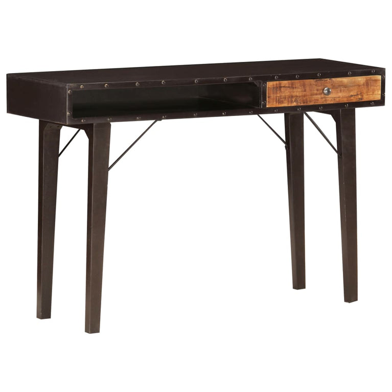 Wandtafel 118x35x76 cm massief gerecycled hout MeubelReus