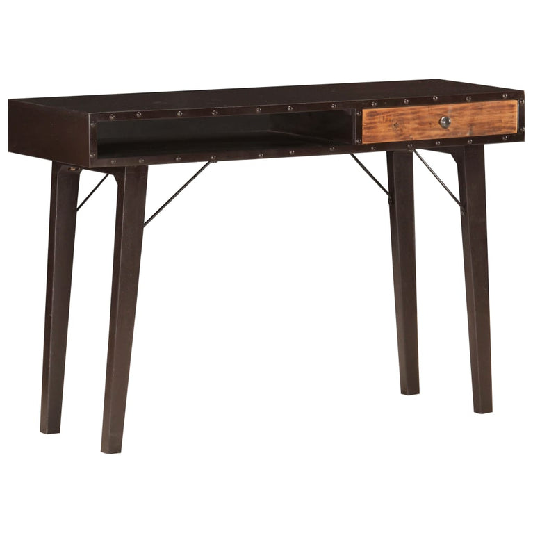 Wandtafel 118x35x76 cm massief gerecycled hout MeubelReus
