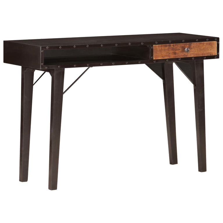 Wandtafel 118x35x76 cm massief gerecycled hout MeubelReus
