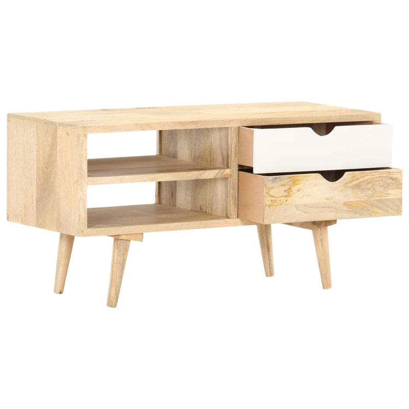 Tv-meubel 90x35x45 cm massief mangohout MeubelReus