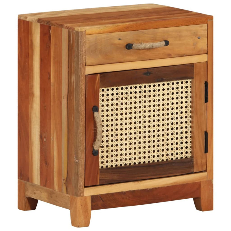 Nachtkastje 40x30x50 cm massief gerecycled hout MeubelReus