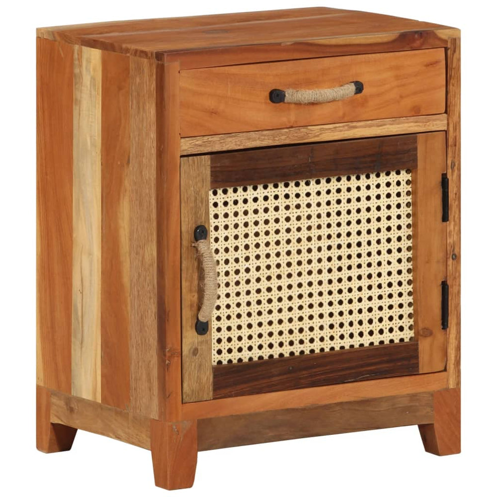 Nachtkastje 40x30x50 cm massief gerecycled hout MeubelReus